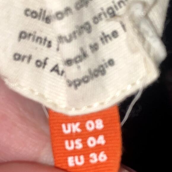 Anthropologie Conversations 28 of 52 Colloquial Peacock Collarless Button Down - Picture 10 of 15